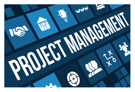 Sign with many buttons and a project management banner